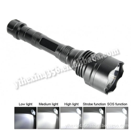 Boruit High Quality Professional 4000LM CREE XHP70 Tactical Flashlight